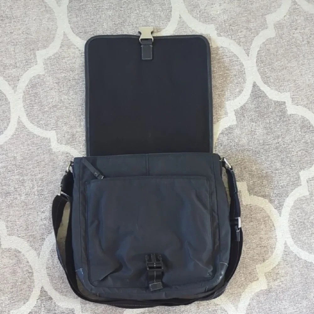 Coach Black Messenger Bag with Adjustable Strap